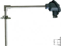 Thermocouple with Right Angle Elbow